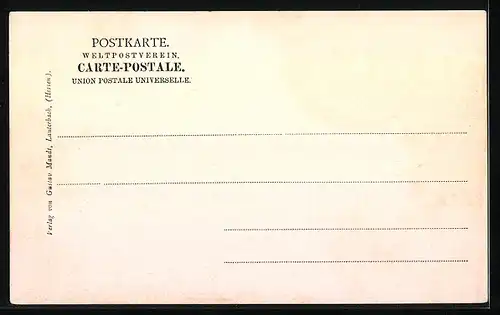 AK Familie auf dem Weg zur Kirche, hessische Tracht