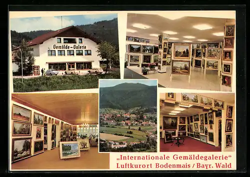 AK Bodenmais / Bayr. Wald, Internationale Gemäldegalerie, Bahnhofstrasse 60