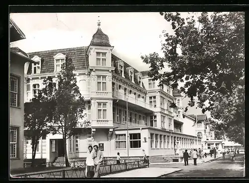 AK Ahlbeck / Usedom, FDGB-Erholungsheim Bernhard Göring