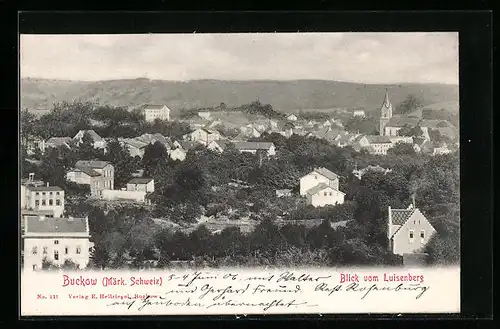 AK Buckow / Märk. Schweiz, Blick vom Luisenberg