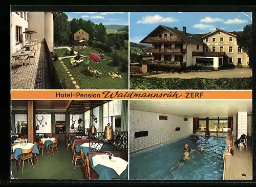 AK Zerf / Schwarzwald, Hotel-Pension Waidmannsruh