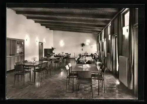AK Ulm-Söflingen, Speisesaal im Ev. Freizeitheim Pappelau der Christuskirchengemeinde
