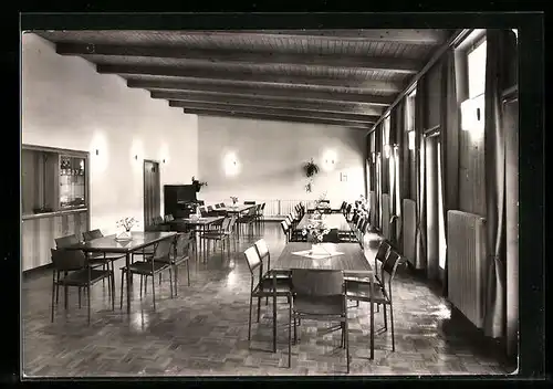 AK Ulm-Söflingen, Speisesaal im ev. Freizeitheim Pappelau der Christuskirchengemeinde