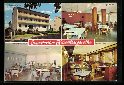 AK Bad Vilbel, Sanatorium Haus Margarethe, Parkstrasse 15 - 16