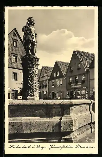 AK Kulmbach / Bayern, Zinnsfelder-Brunnen