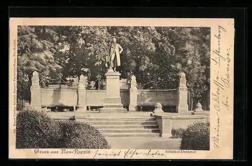 AK Neuruppin, Schinkel-Denkmal