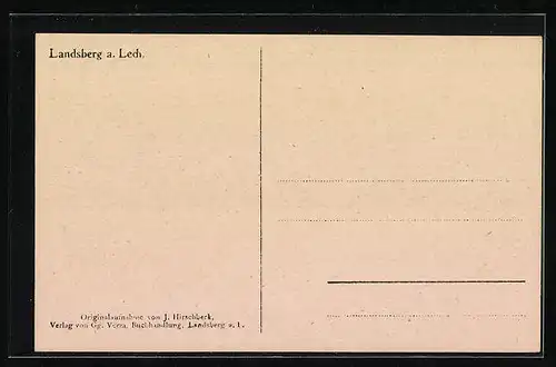 AK Landsberg a. Lech, Flusspartie