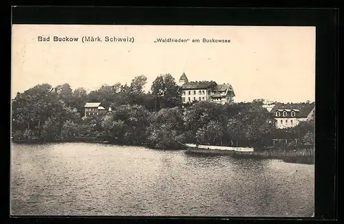 AK Bad Buckow / Märk. Schweiz, Gasthaus Waldfrieden am Buckowsee