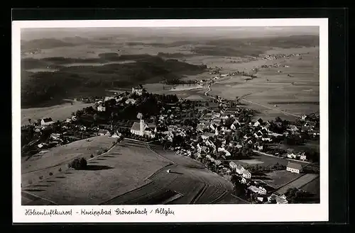 AK Grönenbach / Allgäu, Gesamtansicht vom Flugzeug aus gesehen