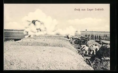 AK Lechfeld, Lager Lechfeld, Soldaten im Manöver