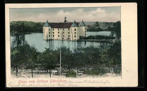 AK Glücksburg, Blick zum Schloss