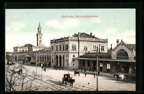 AK Karlsruhe, Bahnhofsgebäude