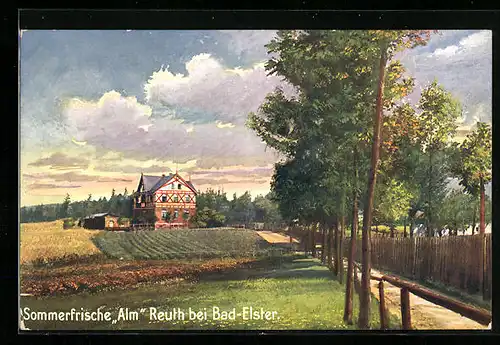 AK Bad Elster, Sommerfrische Alm Reuth