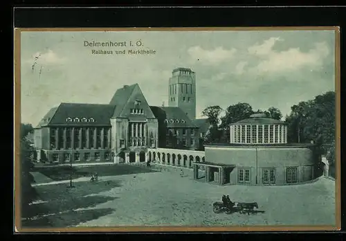 AK Delmenhorst, Rathaus und Markthalle