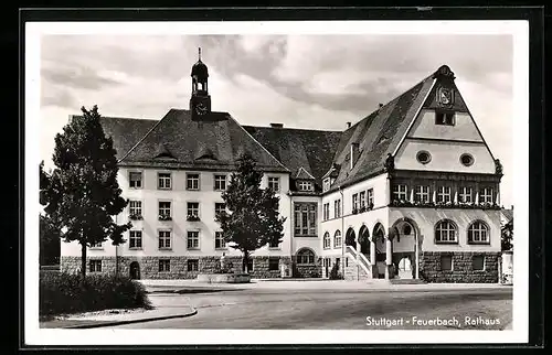 AK Stuttgart-Feuerbach, Rathaus