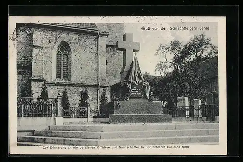 AK Jena, Denkmal für die gefallenen Offiziere und Mannschaften in der Schlacht bei Jena 1806