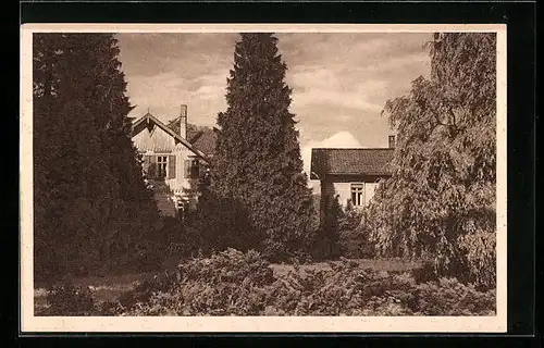 AK Wernigerode / Harz, Mittelelbehaus, Parkansicht, Friedrichstrasse 53