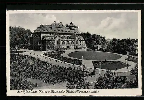 AK Mönchengladbach, Kaiser-Friedrich-Halle (Vorderansicht)