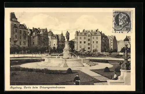 AK Augsburg, Prinzregentenbrunnen
