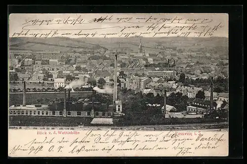 AK Rosswein i. S., Blick von der Wettinhöhe