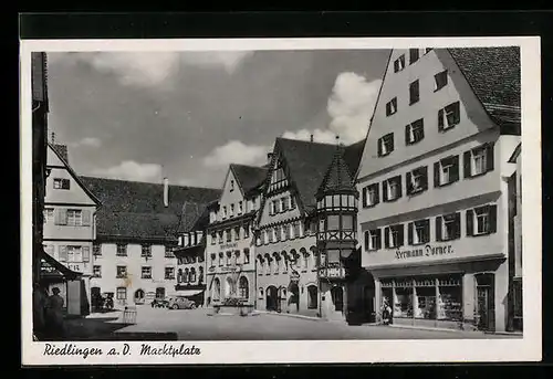 AK Riedlingen a. D., Marktplatz