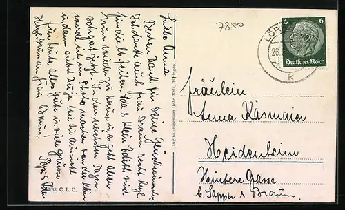 AK Lörrach, Hebelanlagen mit Hebel-Denkmal