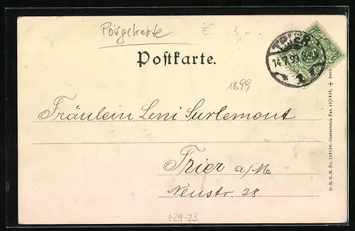 Relief-AK Trier, Mariensäule