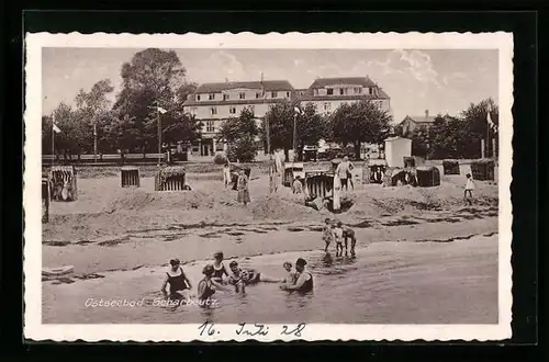 AK Scharbeutz / Ostsee, Strandpartie