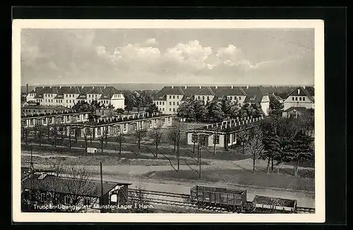 AK Munster-Lager i. Hann., Truppenübungsplatz aus der Vogelschau