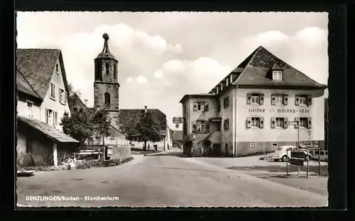 AK Denzlingen / Baden, Storchenturm