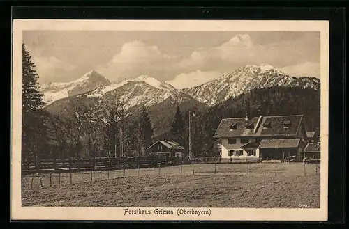 AK Garmisch, Forsthaus Griesen