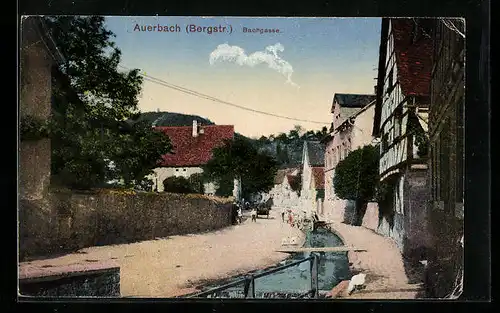 AK Auerbach / Bergstrasse, Bachgasse