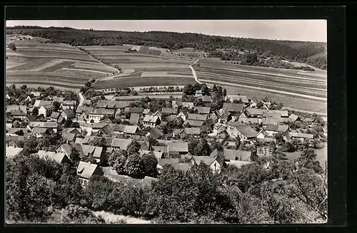 AK Pölsfeld, Ortsansicht aus der Vogelschau