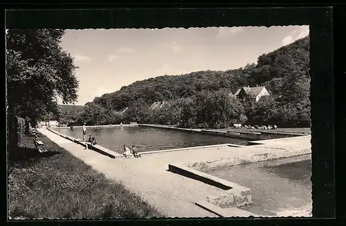 AK Stecklenberg / Harz, Waldbad