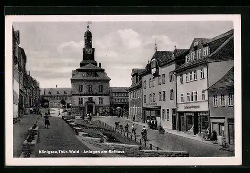 AK Königsee / Thür. Wald, Anlagen am Rathaus