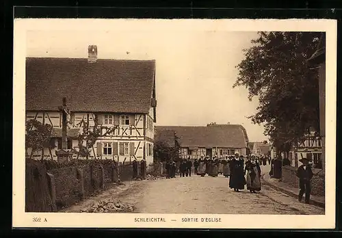 AK Schleithal, Sortie de l`Eglise