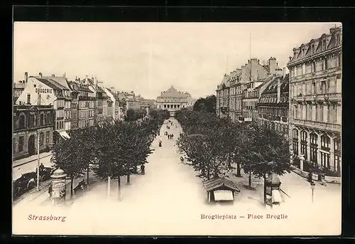 AK Strassburg, Broglieplatz / Place Broglie