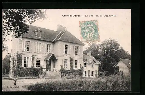 AK Civry-la-Foret, Le Chateau de Bonneville