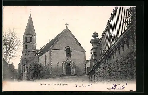 AK Épone, Vue de l`Eglise
