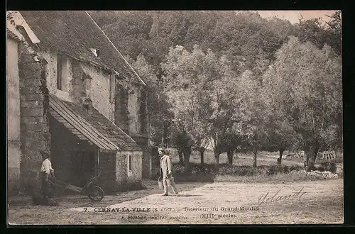 AK Cernay-La-Ville, Intérieur du Grând-Moulin