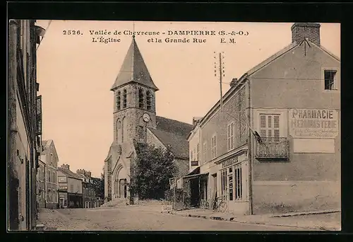 AK Dampierre, L`Eglise et la Grande Rue