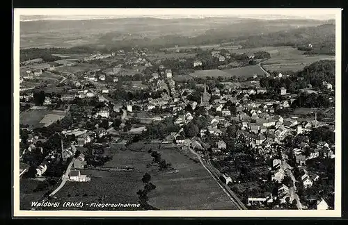 AK Waldbröl /Rhld., Fliegeraufnahme des Ortes