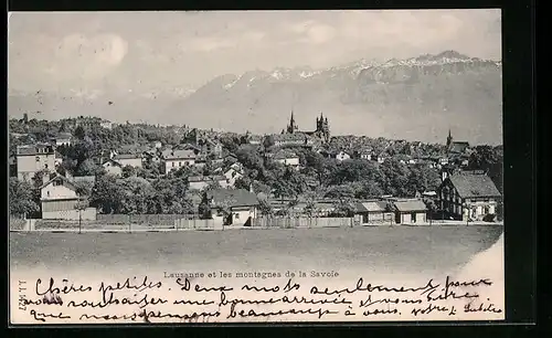 AK Lausanne, Lausanne et les montagnes de la Savoie