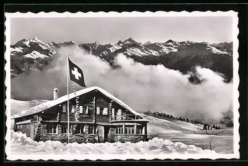 AK Crans-Montana, Restaurant Mont-Lachaux im Winter