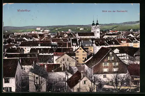 AK Winterthur, Blick von der Hochwacht