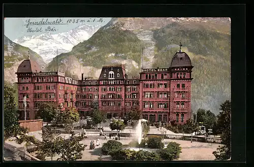 AK Grindelwald, Ansicht vom Hotel Bär