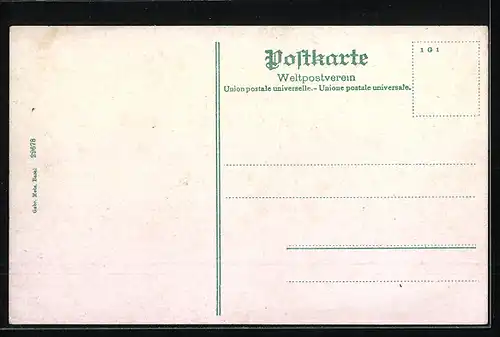 AK Romanshorn, Ortspartie mit Bahnhof und Zügen