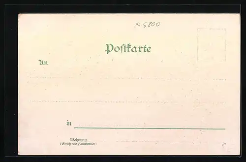 Lithographie Gotha, Panoramaansicht