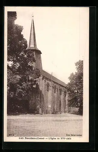 AK Nouziers, L`Eglise du XVIe siecle
