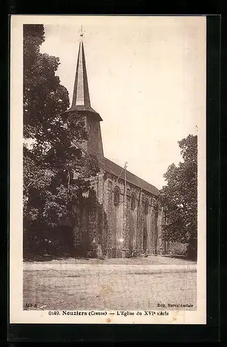 AK Nouziers, L`Eglise du XVIe siècle